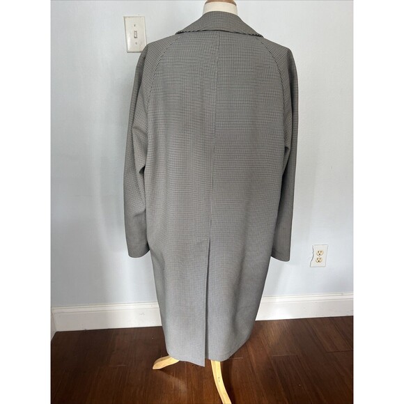 VTG London‎ Fog Men's Houndstooth Single Breast Overcoat 42 Long - Picture 5 of 11